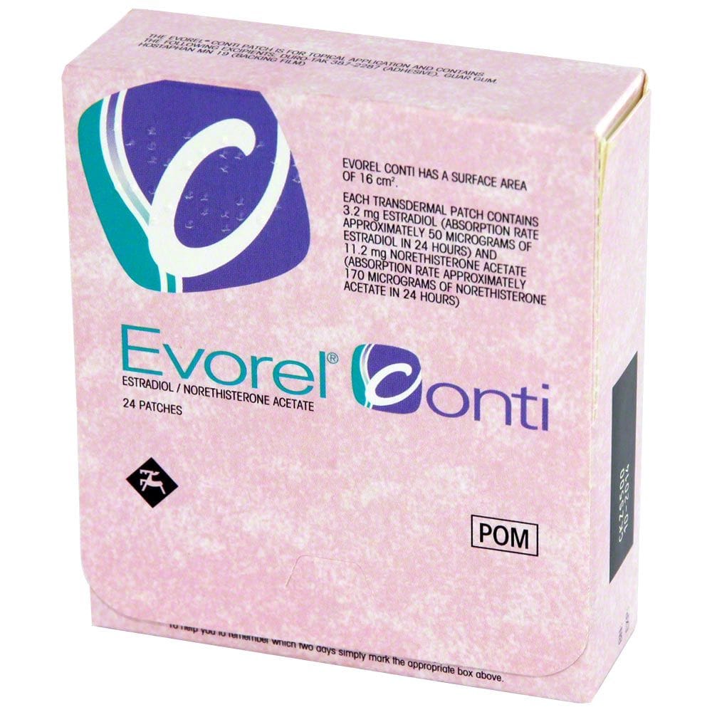 Buy Evorel Conti Online | HRT | 121Doc UK