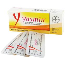 Yasmin p-piller eske med 3 blisterpakninger