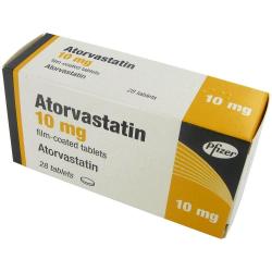 Eske med 28 Atorvastatin 10 mg tabletter