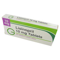 Lisinopril 10 mg 28 tabletter forpakning forside