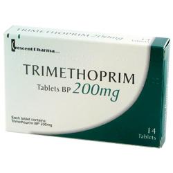Forpakning til Trimethoprim 200 mg, 14 tabletter