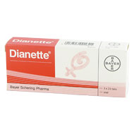 Bayer diane 3x21 oral tabletter forpakning forside