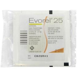 Evorel 25 hormon plaster, individuelt innpakket