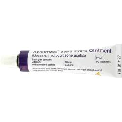 Tube med Xyloproct 5%/0.275% salve