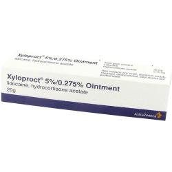 Medisineske med Xyloproct 5%/0.275% salve