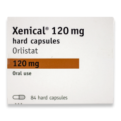 Pack indeholder 84 Xenical® 120 mg orlistat orale hårde kapsler