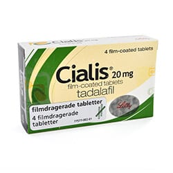 Cialis Packung und Tabletten